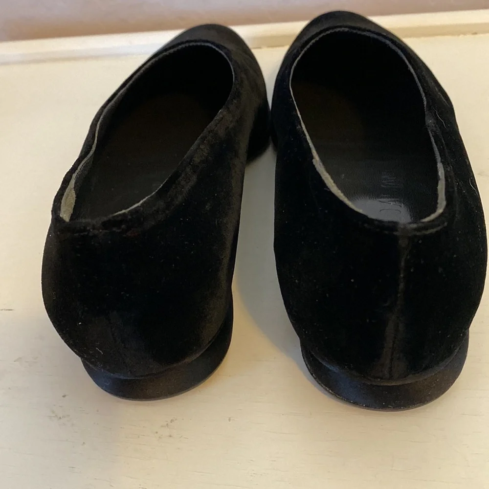 Giorgio Armani Black Velvet Loafer 37.5 - Picture 4 of 6